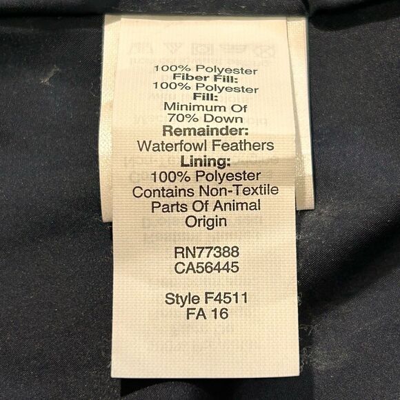 J CREW Quilted Down Puffer Vest Womens XS Insulated Navy White Polka Dots Zip Up - Picture 9 of 12